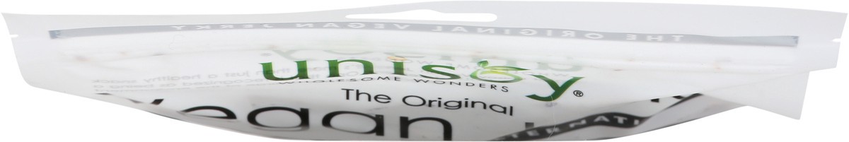 slide 6 of 11, Unison Cracked Black Pepper Flavor Vegan Jerky 3.5 oz, 3.5 oz