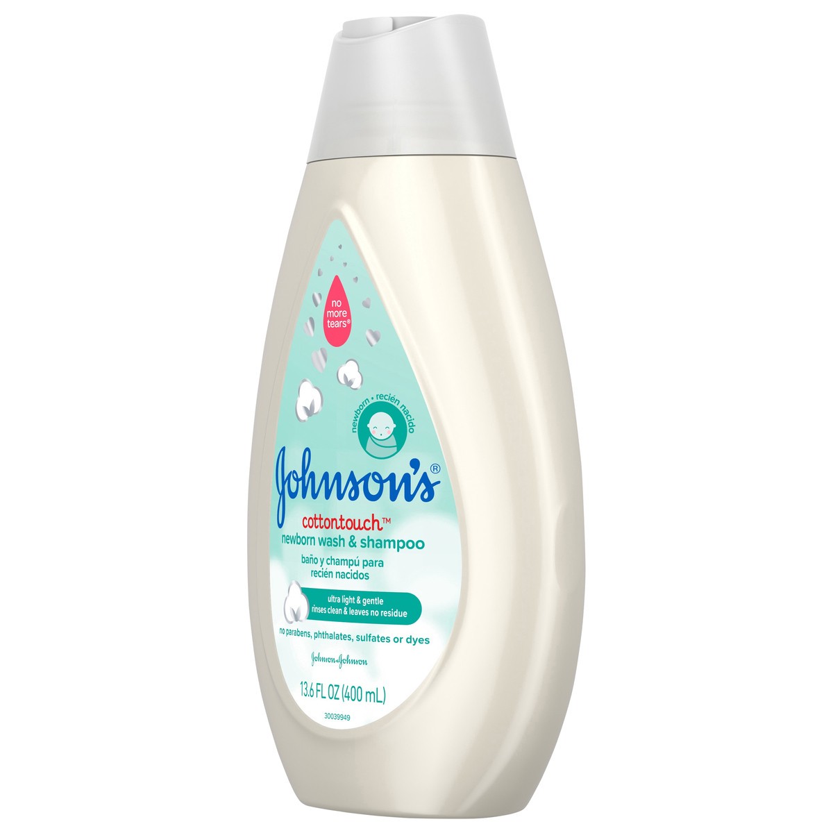 slide 7 of 7, Johnson's Cotton Touch Newborn Wash And Shampoo, 13.60 fl oz