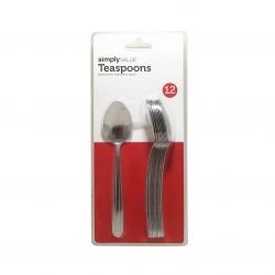slide 1 of 1, Simply Value Teaspoon, 12 ct