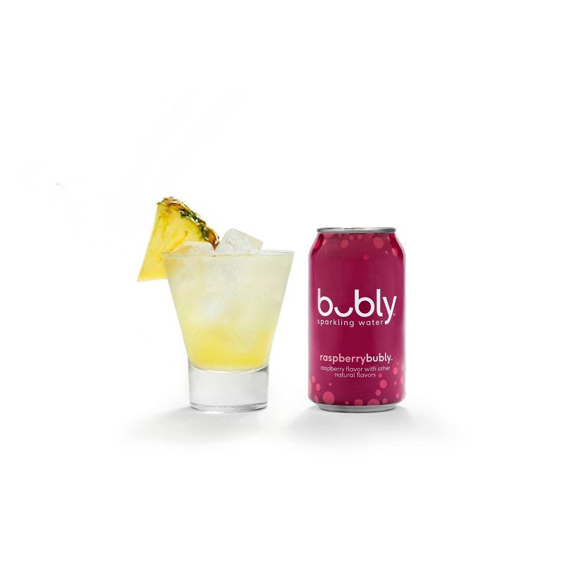 slide 7 of 7, bubly Raspberry Sparkling Water - 8pk/12 fl oz Cans, 8 ct; 12 fl oz