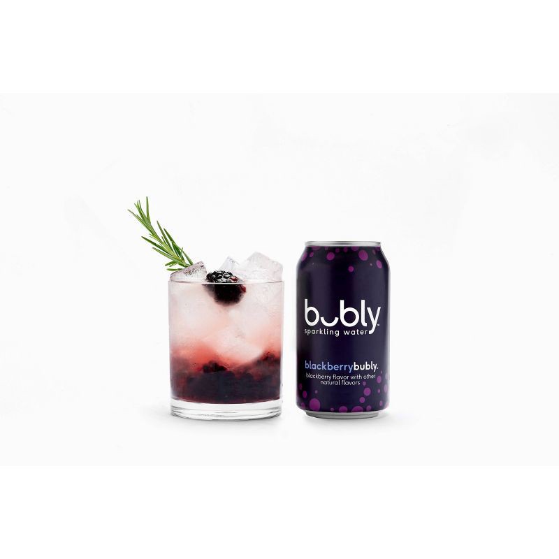 slide 7 of 7, bubly Blackberry Sparkling Water - 8pk/12 fl oz Cans, 8 ct; 12 fl oz