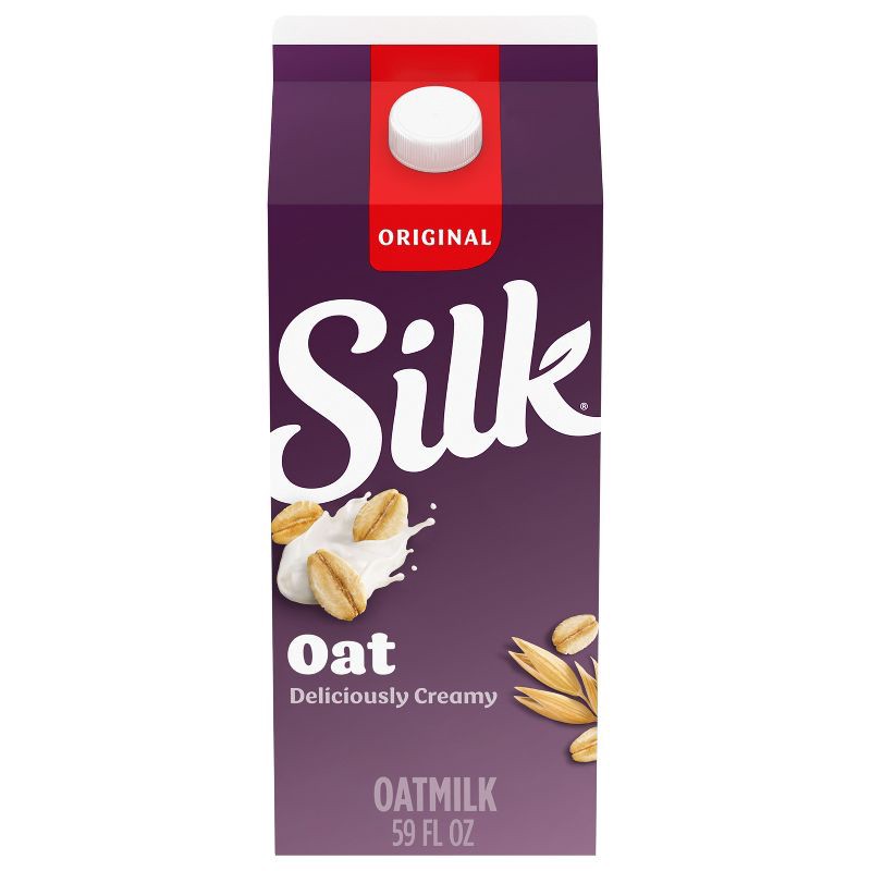 slide 1 of 8, Silk Original Oat Milk - 59 fl oz, 59 fl oz