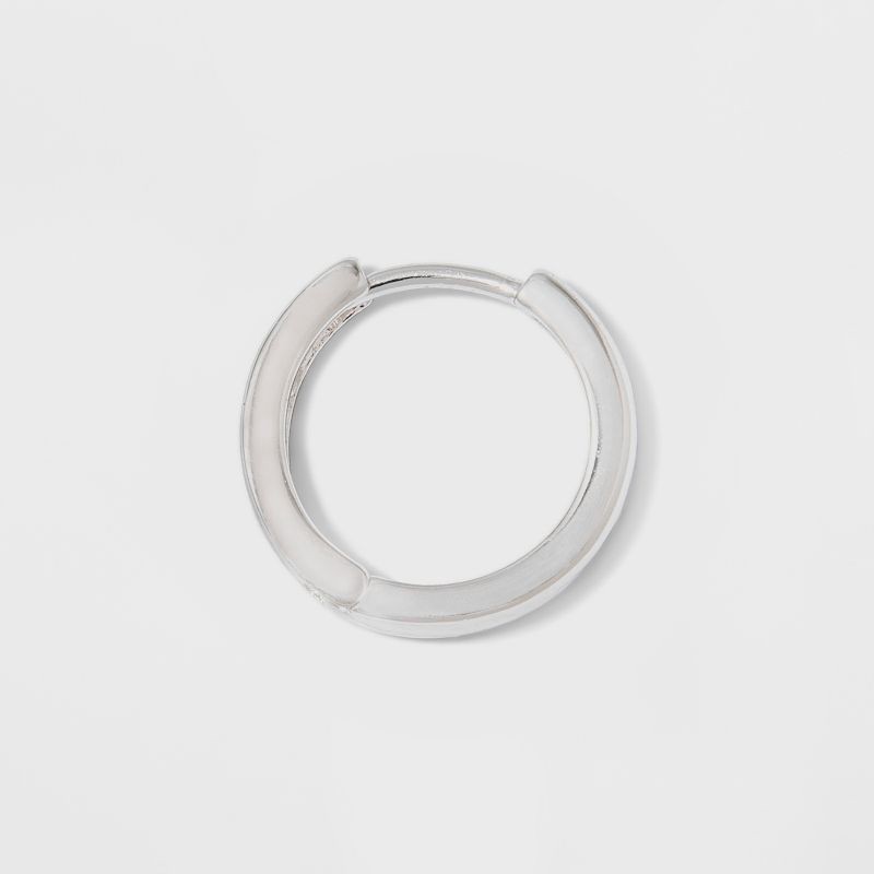 slide 2 of 5, Small Hoop Earring Set 3pc - A New Day™ Silver: Nickel-Free Brass, Hinge Closure, 16+ Age, 0.25" Dimensions, 0.3 Weight, 3 ct