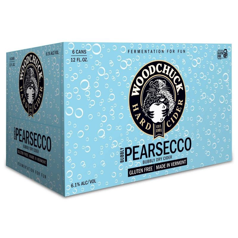 slide 4 of 4, Woodchuck Bubbly Pearsecco Dry Hard Cider - 6pk/12 fl oz Cans, 6 ct; 12 fl oz