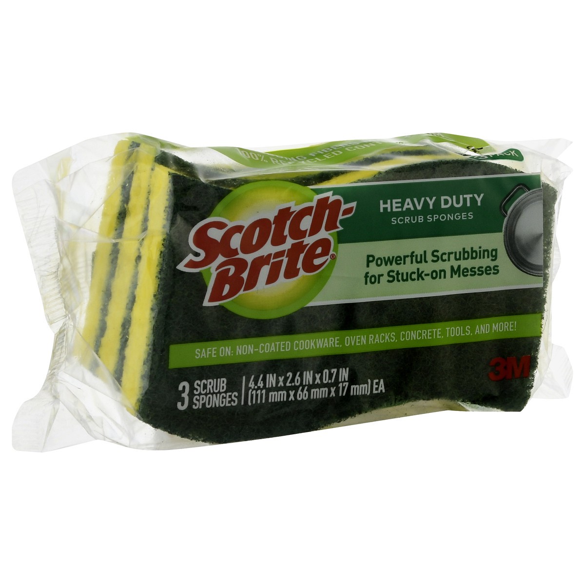 slide 4 of 9, Scotch-Brite Heavy Duty 3 Pack Scrub Sponges 3 ct, 3 ct