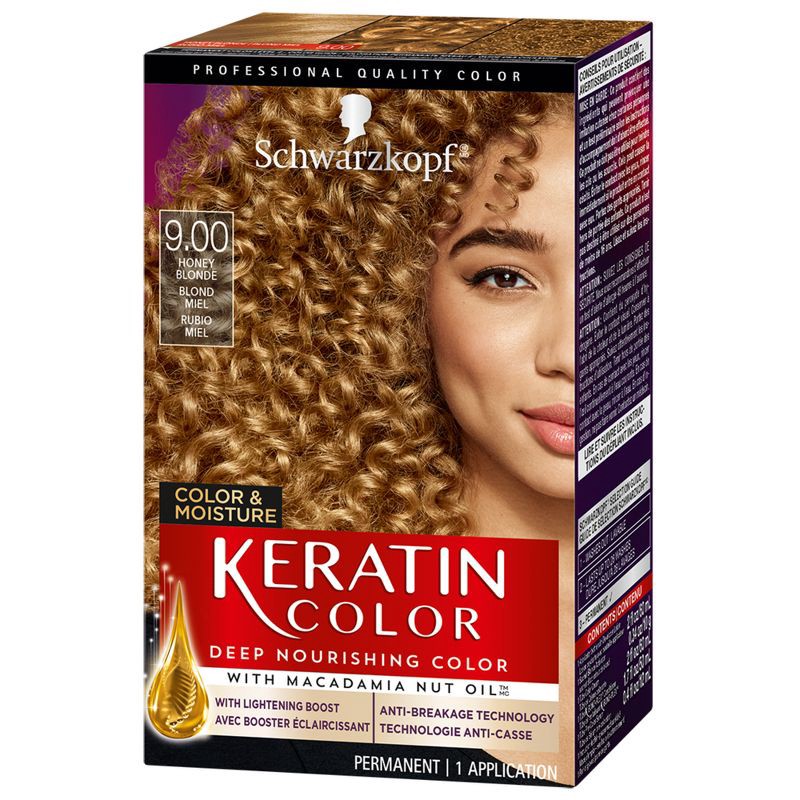 slide 12 of 19, Schwarzkopf Keratin Color Honey Blonde Permanent Hair Color - 6.2 fl oz, 6.2 fl oz