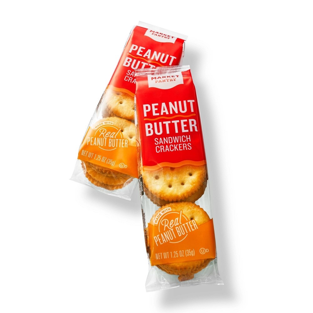slide 2 of 3, Peanut Butter Sandwich Crackers - 20ct - Market Pantry, 20 ct