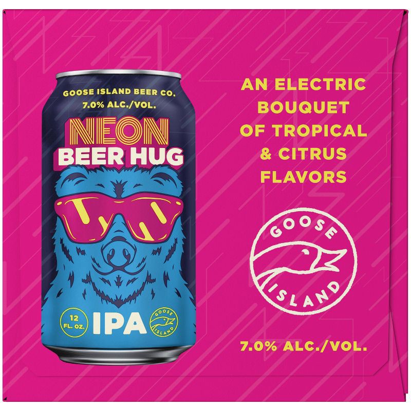 slide 4 of 10, Goose Island Beer Co. Goose Island Neon Beer Hug IPA - 6pk/12 fl oz Cans, 6 ct; 12 fl oz