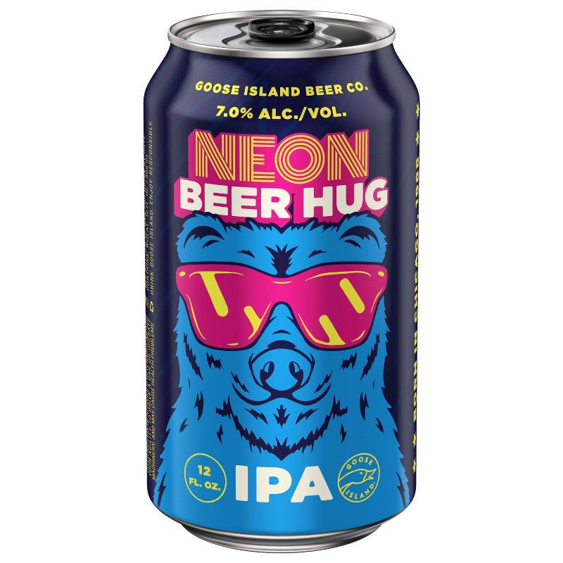 slide 10 of 12, Goose Island Beer Co. Goose Island Neon Beer Hug IPA - 6pk/12 fl oz Cans, 6 ct; 12 fl oz