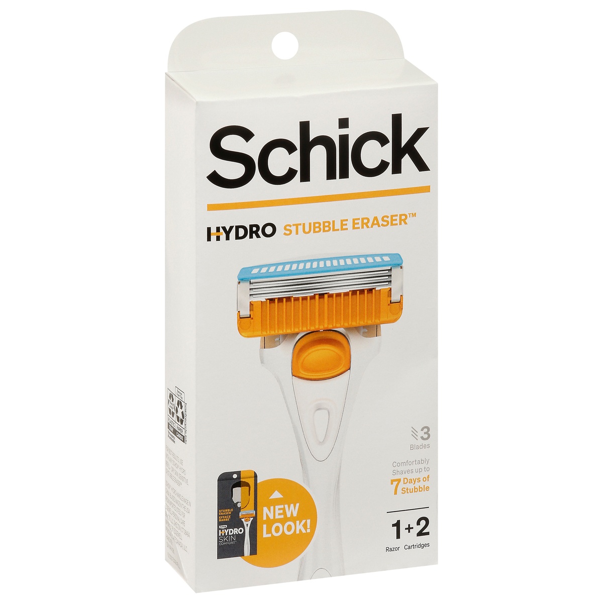 slide 6 of 11, Schick Hydro Stubble Eraser 3 Blades Razor 1 ea, 2 ct