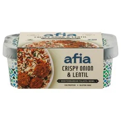 Afia Mediterranean Crispy Onion & Lentil Falafel Bowl 10 oz