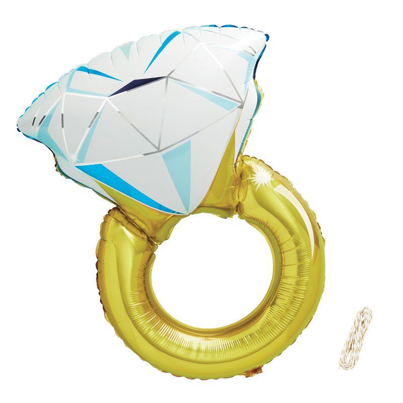 slide 1 of 2, Diamond Ring Foil Balloon - Spritz™, 1 ct