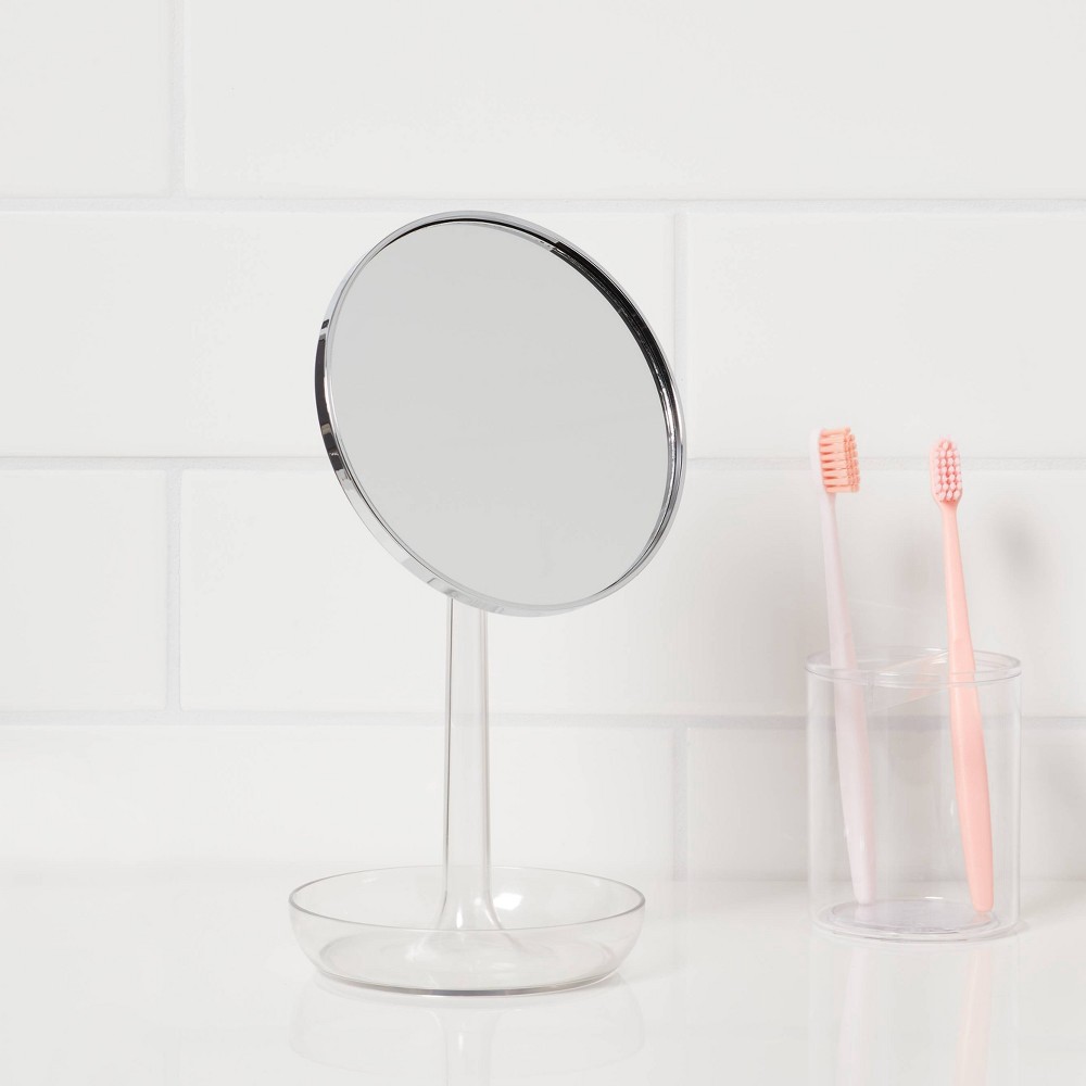 slide 2 of 3, Vanity Mirror with Tray Clear - Room Essentials, 1 ct