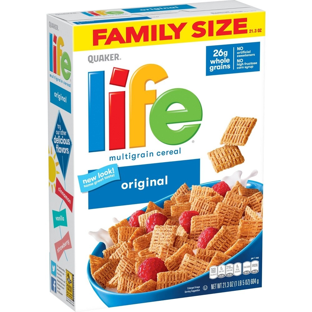 slide 2 of 5, Life Original Multigrain Breakfast Cereal, 21.3 oz