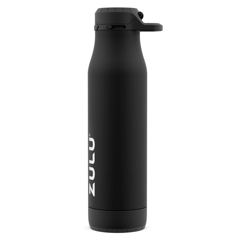 slide 3 of 6, Zulu Ace 24oz Stainless Steel Water Bottle - Black, 24 oz