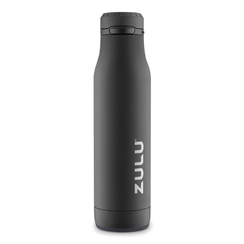 slide 1 of 6, Zulu Ace 24oz Stainless Steel Water Bottle - Black, 24 oz
