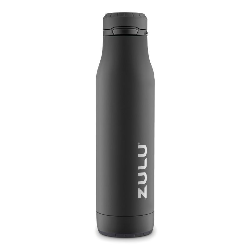 slide 1 of 4, Zulu Ace 24oz Stainless Steel Water Bottle - Black, 24 oz