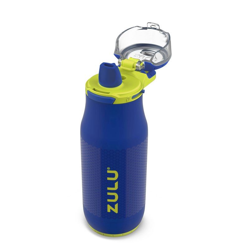 slide 4 of 5, Zulu Chase 14oz Stainless Steel Water Bottle - Blue, 1 ct