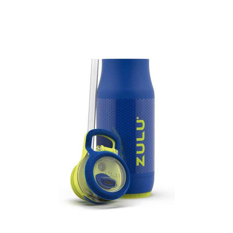 slide 3 of 5, Zulu Chase 14oz Stainless Steel Water Bottle - Blue, 1 ct