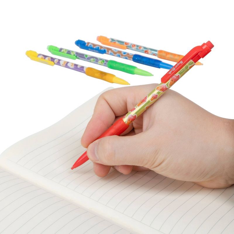 slide 2 of 5, Sugar Rush 10ct 2 Scented Mechanical Pencils Glitter Gifting: 0.7mm Erasable Kids Smelly Stationery, 10 ct