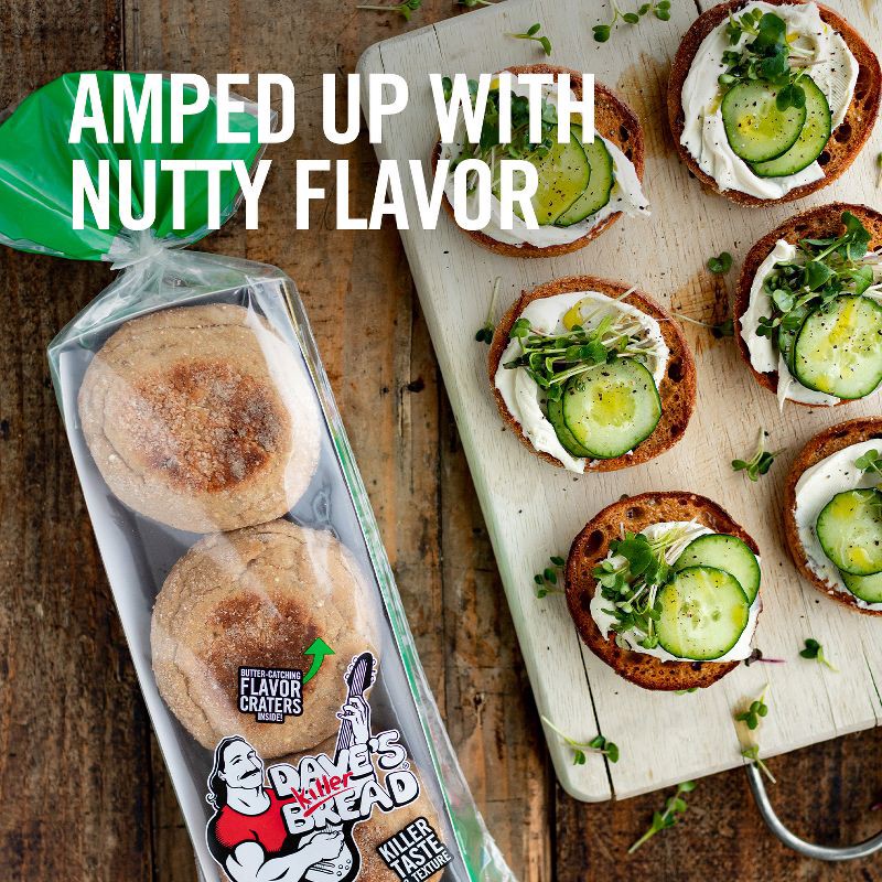 slide 3 of 15, Dave's Killer Bread Organic Rockin' Grains English Muffins - 13.2oz/6ct, 6 ct; 13.2 oz