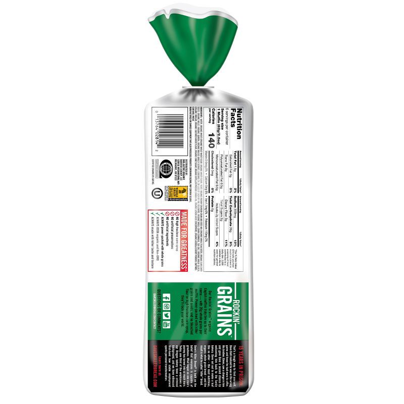 slide 12 of 15, Dave's Killer Bread Organic Rockin' Grains English Muffins - 13.2oz/6ct, 6 ct; 13.2 oz