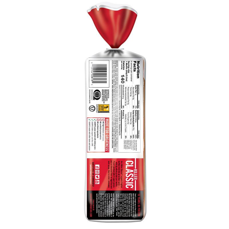 slide 12 of 15, Dave's Killer Bread Organic Classic English Muffins - 13.2oz/6ct, 6 ct; 13.2 oz