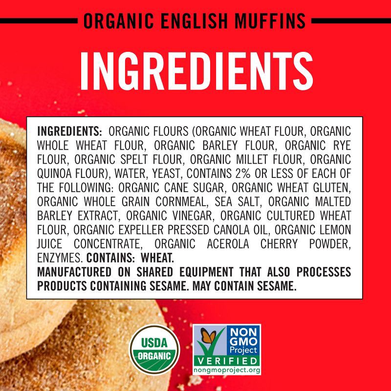 slide 6 of 15, Dave's Killer Bread Organic Classic English Muffins - 13.2oz/6ct, 6 ct; 13.2 oz