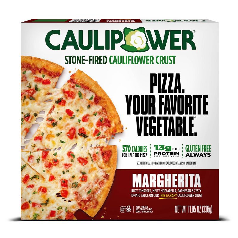 slide 1 of 3, CAULIPOWER Margherita Stone-Fired Cauliflower Crust Frozen Pizza - 11.85oz, 11.85 oz