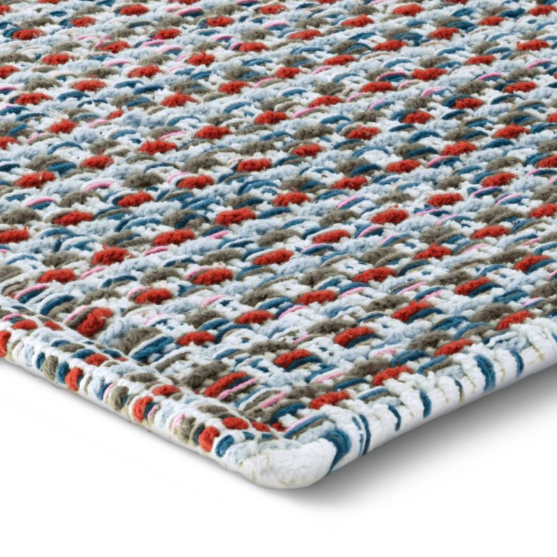 slide 2 of 3, 20"x32" Woven Pattern Flat Bath Rug - Opalhouse™: Cotton, Machine Washable, OEKO-TEX Certified, 1 ct