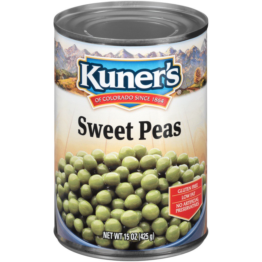 slide 1 of 8, Kuner's Sweet Peas 15 oz, 15 oz