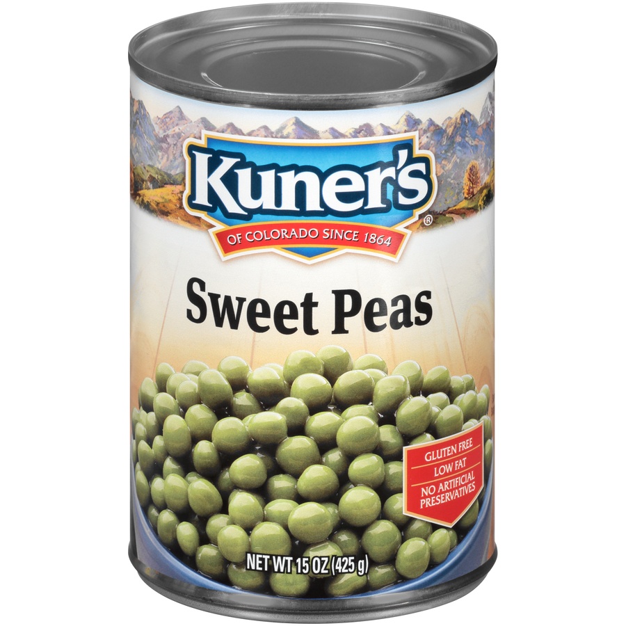 slide 1 of 1, Kuner's Sweet Peas, 15 oz