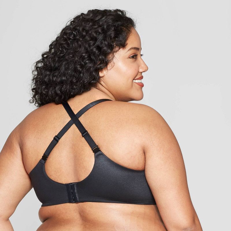 slide 3 of 3, Women's Superstar Lightly Lined T-Shirt Bra - Auden™ Black 46DD, 1 ct