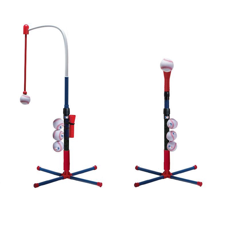 slide 3 of 8, Franklin Sports MLB Playball 2 in 1 Grow With Me Batting Tee: Toy Set for Kids Ages 3+, 1 ct