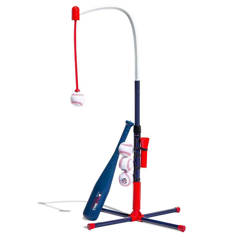 slide 1 of 8, Franklin Sports MLB Playball 2 in 1 Grow With Me Batting Tee: Toy Set for Kids Ages 3+, 1 ct