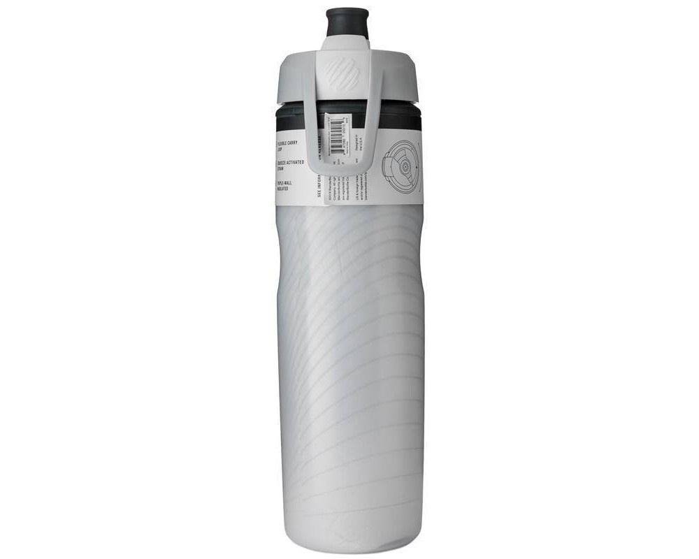 BlenderBottle Hydration Halex Bottle - Gray/White 24 oz