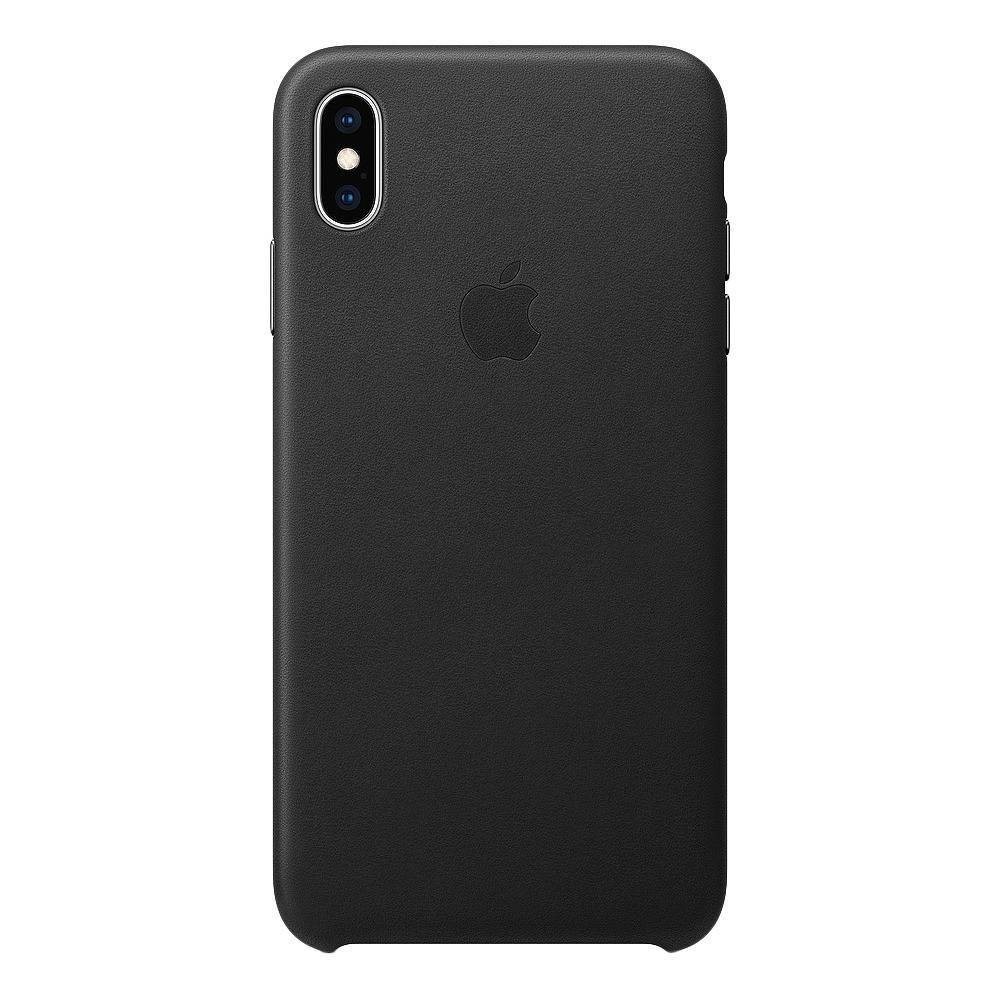 slide 1 of 3, Apple iPhone XS Max Leather - Black, 1 ct