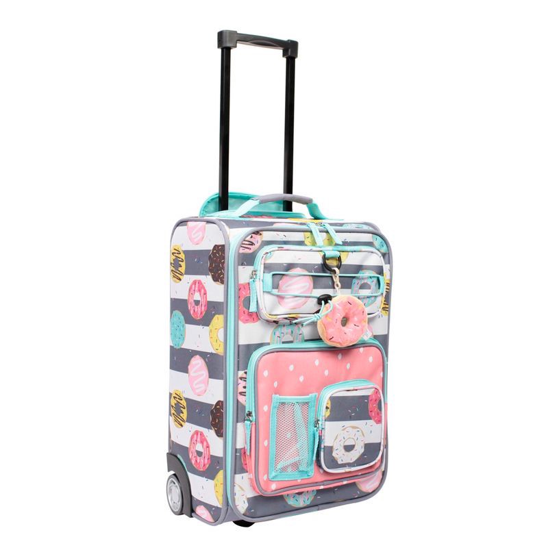 slide 2 of 9, Crckt Kids' Softside Carry On Suitcase - Donut, 1 ct