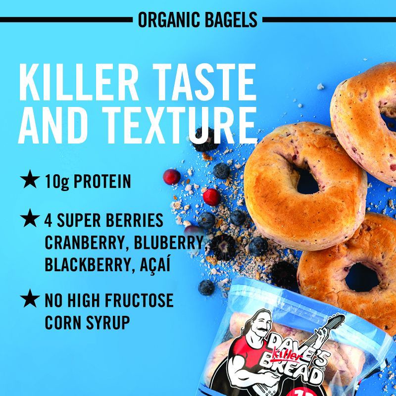 slide 2 of 16, Dave's Killer Bread Organic Boomin Berry Bagels - 16.75oz/5ct, 16.75 oz, 5 ct