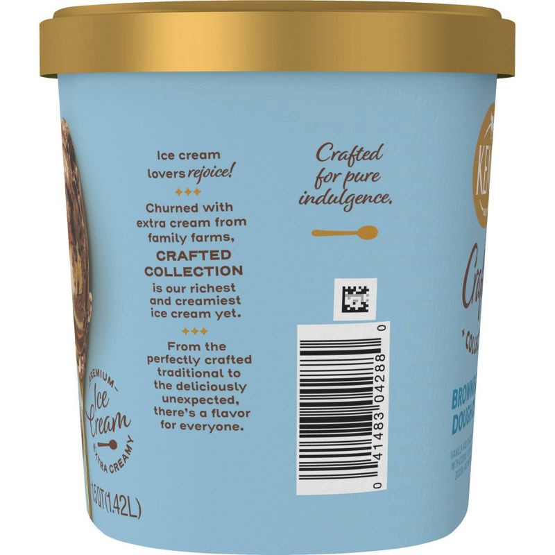 slide 5 of 8, Kemps Crafted Collection Brownie Cookie Dough Delight Ice Cream - 1.5qt, 1.5 qt