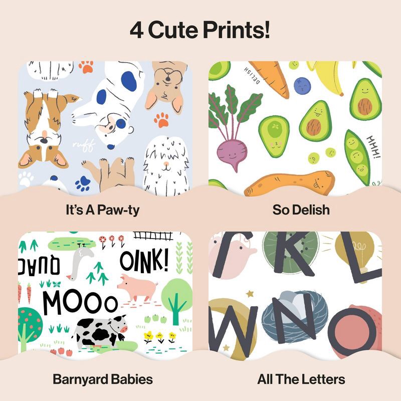 slide 2 of 9, The Honest Company Clean Conscious Disposable Diapers - Four Print Pack - Size 5 - 84ct, 5 x 84 ct