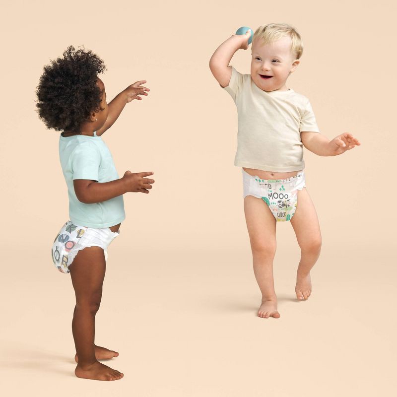slide 7 of 9, The Honest Company Clean Conscious Disposable Diapers - Four Print Pack - Size 5 - 84ct, 5 x 84 ct
