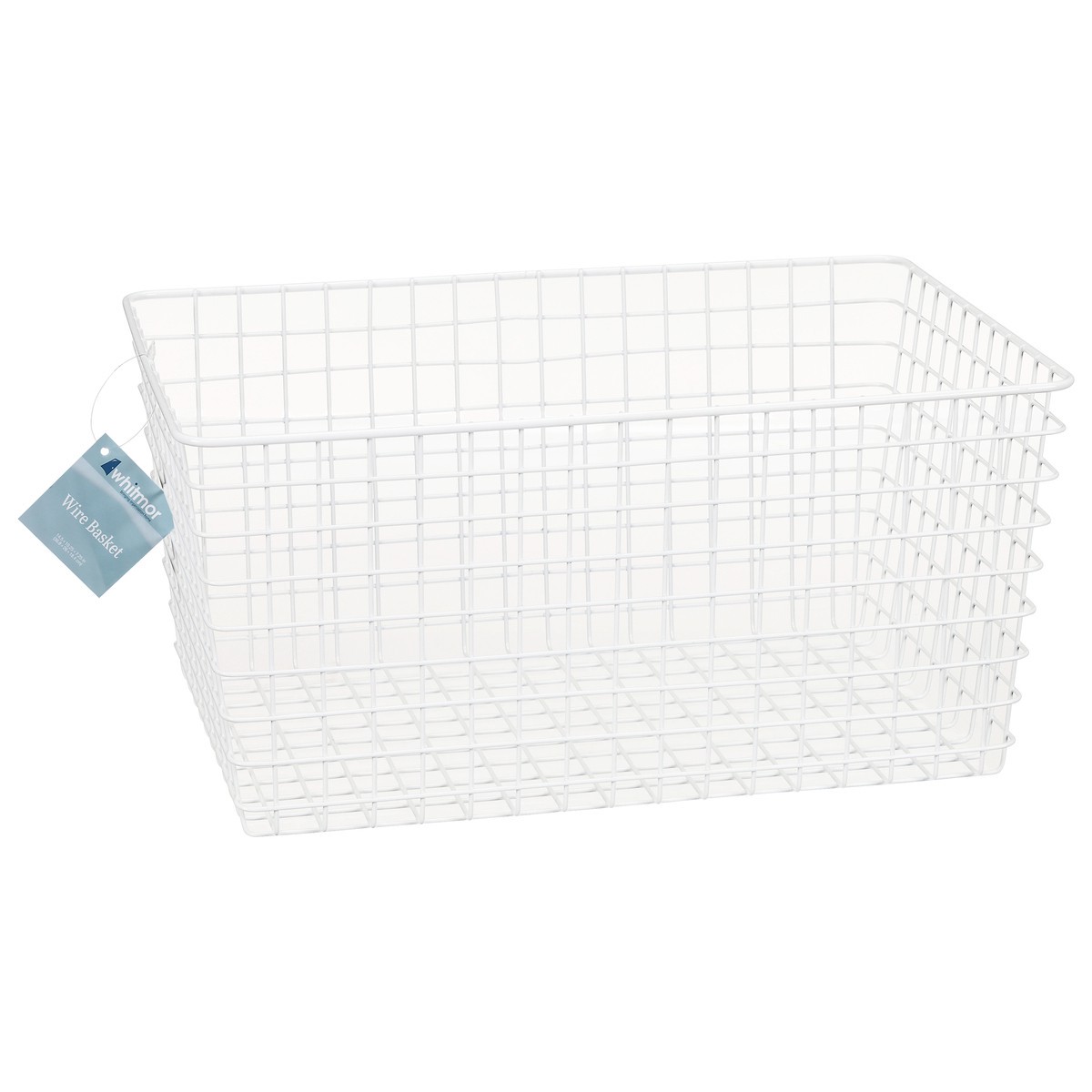 slide 4 of 12, Whitmor Small Metal Wire Basket - White, 1 ct