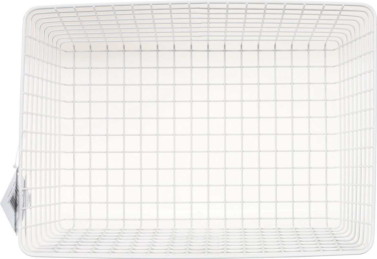 slide 11 of 12, Whitmor Small Metal Wire Basket - White, 1 ct