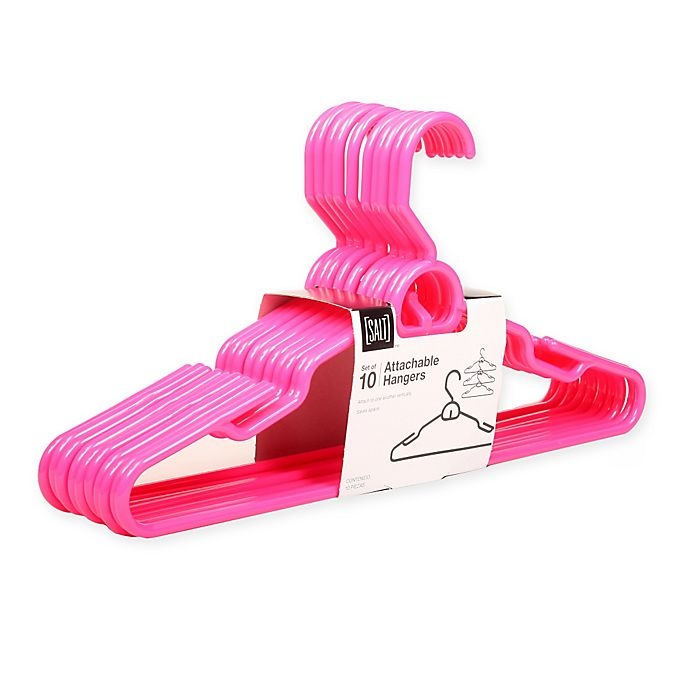 slide 1 of 1, SALT Attachable Hangers - Bright Pink, 10 ct