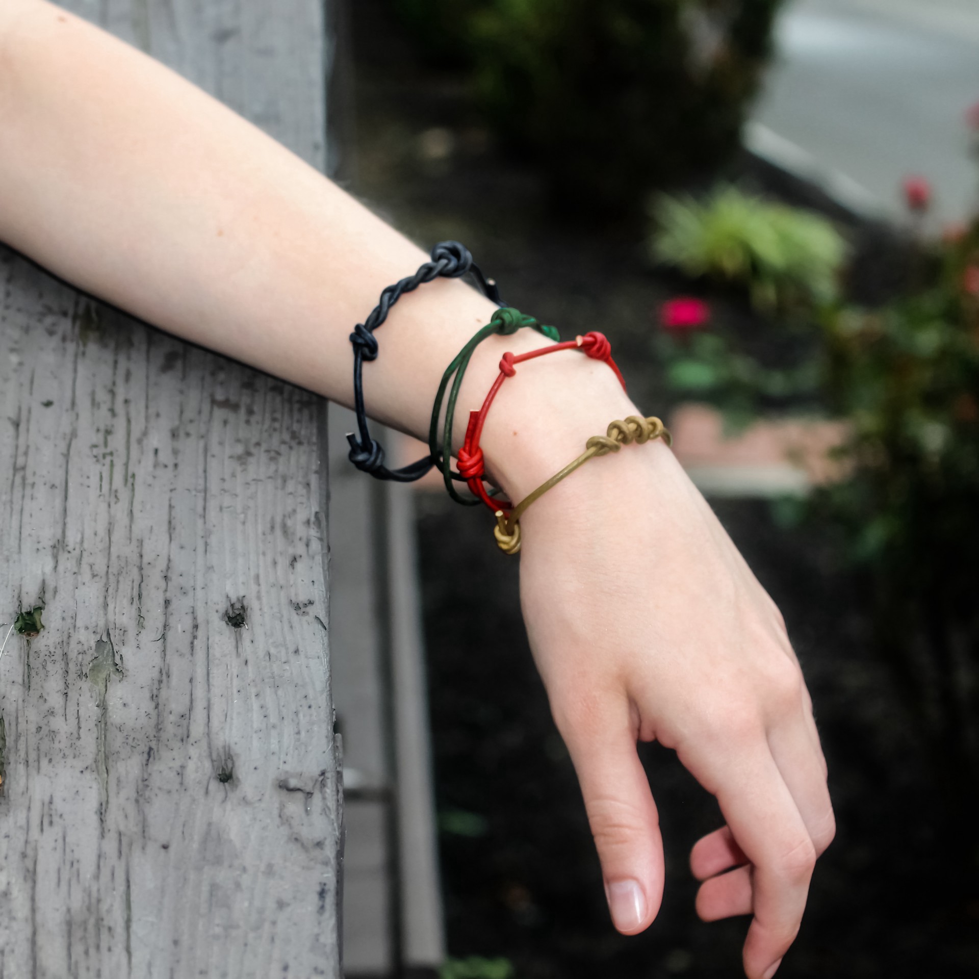 slide 2 of 4, 1.5mm Dark Round Leather Cord Assortment By Bead Landing, 1.5mm