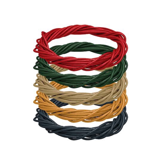 slide 1 of 4, 1.5mm Dark Round Leather Cord Assortment By Bead Landing, 1.5mm