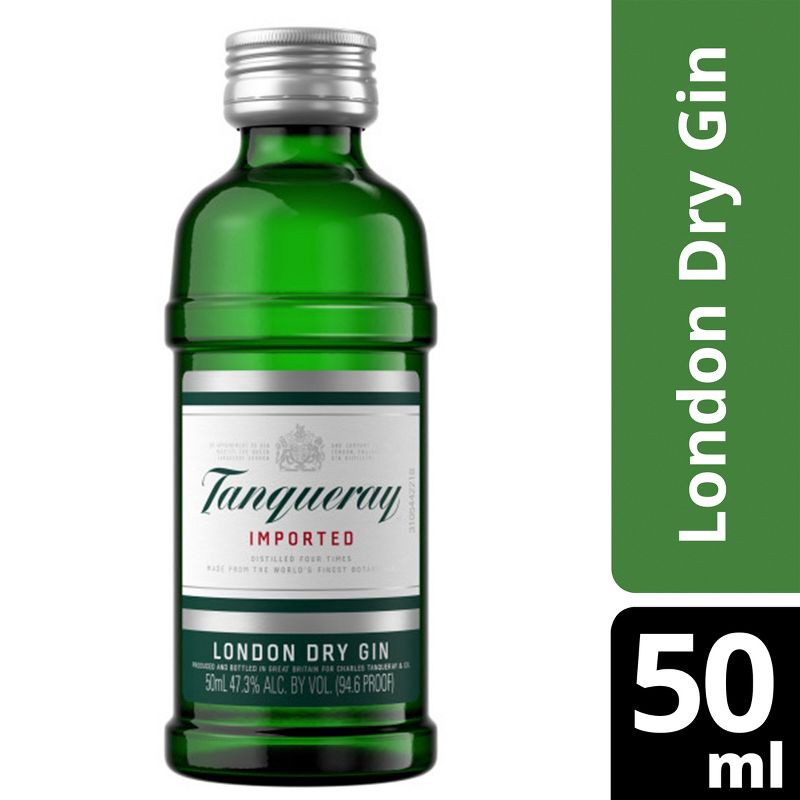 slide 1 of 8, Tanqueray Gin - 50ml Plastic Bottle, 50 ml