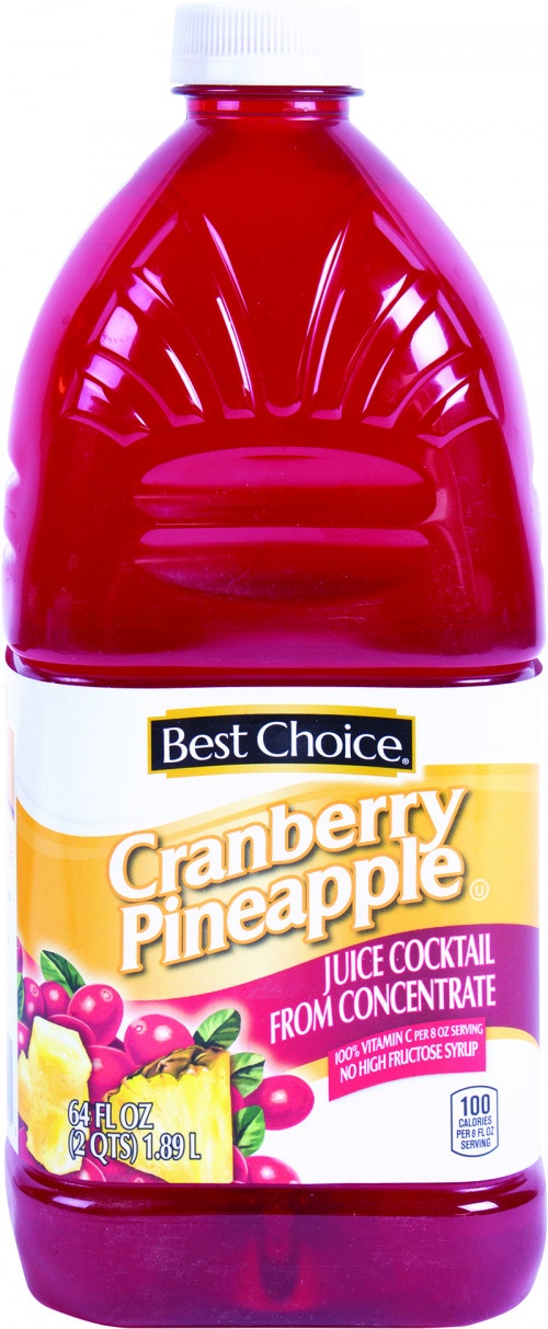 slide 1 of 1, Best Choice Cranberry Pineapple Juice Cocktail From Concentrate - 64 oz, 64 oz