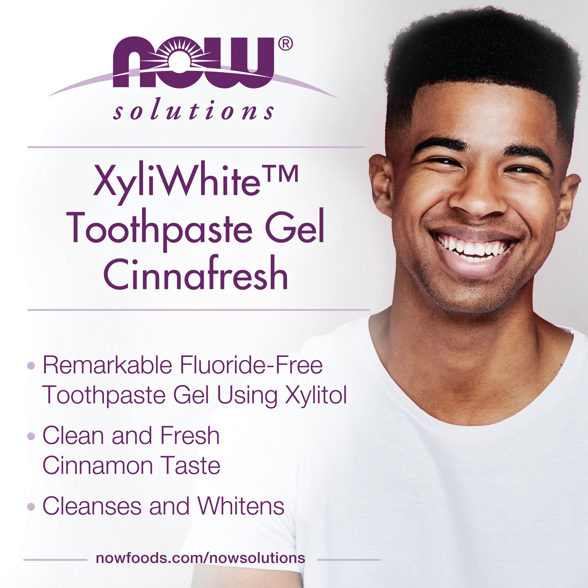 slide 3 of 4, NOW Solutions NOW Gel Xyliwhite Cinnamon Toothpaste, 6.4 oz